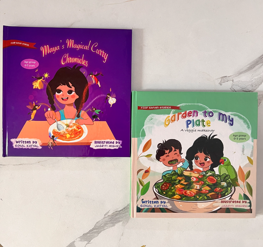 Food Safari Stories - Combo of 2 (Garden to my Plate, Maya's magical Curry chronicles)