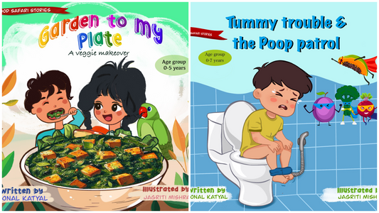Food Safari Stories - Combo of 2 (Garden to my Plate, Tummy trouble and the Poop Patrol)